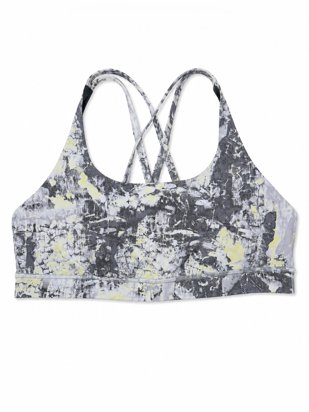 Lululemon Printed Cross-Back Sports Bra – Size 10